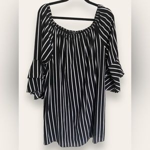 Plus size off the shoulder dress